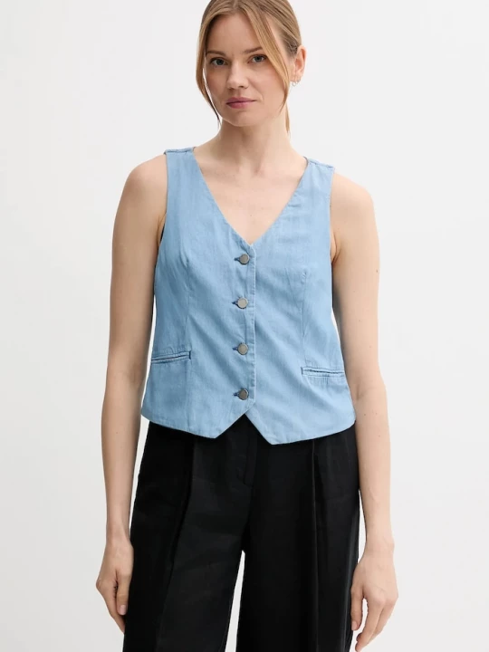 Obrázek produktu United Colors of Benetton Bavlněná vesta United Colors of Benetton modrá