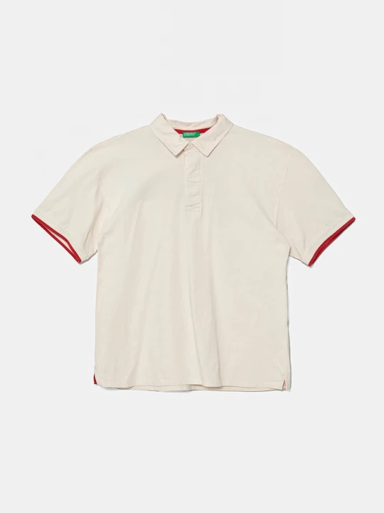 Obrázek produktu United Colors of Benetton Bavlněné polo tričko United Colors of Benetton béžová
