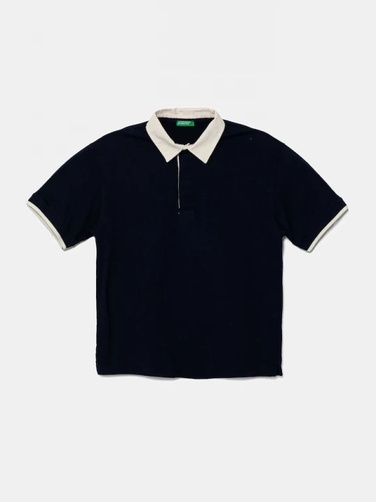 Obrázek produktu United Colors of Benetton Bavlněné polo tričko United Colors of Benetton námořnická modř
