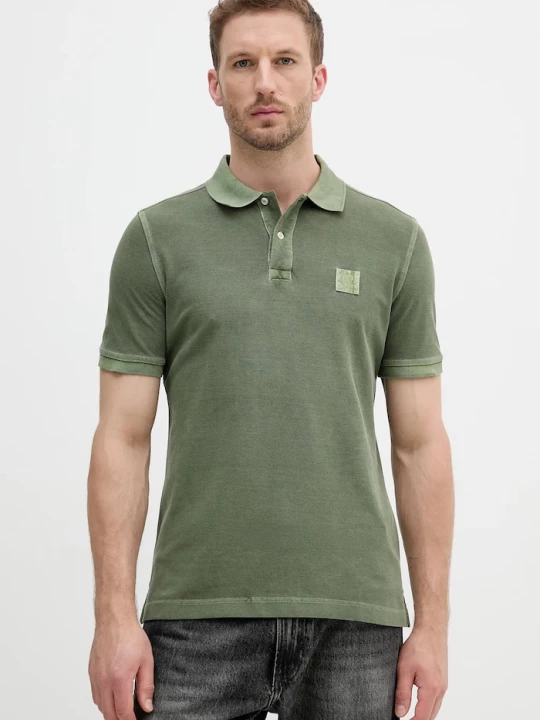 Obrázek produktu United Colors of Benetton Bavlněné polo tričko United Colors of Benetton zelená