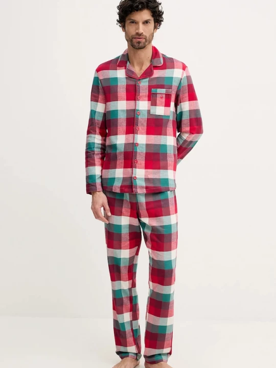 Obrázek produktu United Colors of Benetton Bavlněné pyžamo United Colors of Benetton červená