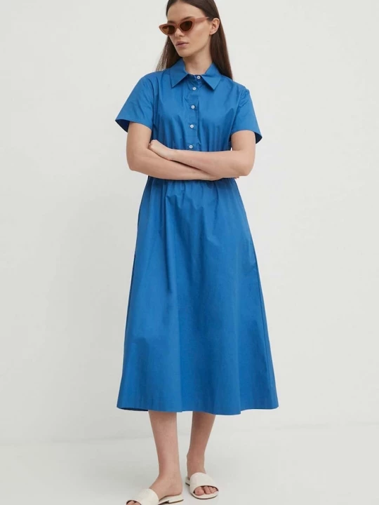 Obrázek produktu United Colors of Benetton Bavlněné šaty United Colors of Benetton modrá