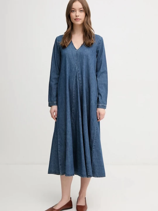Obrázek produktu United Colors of Benetton Bavlněné šaty United Colors of Benetton námořnická modř