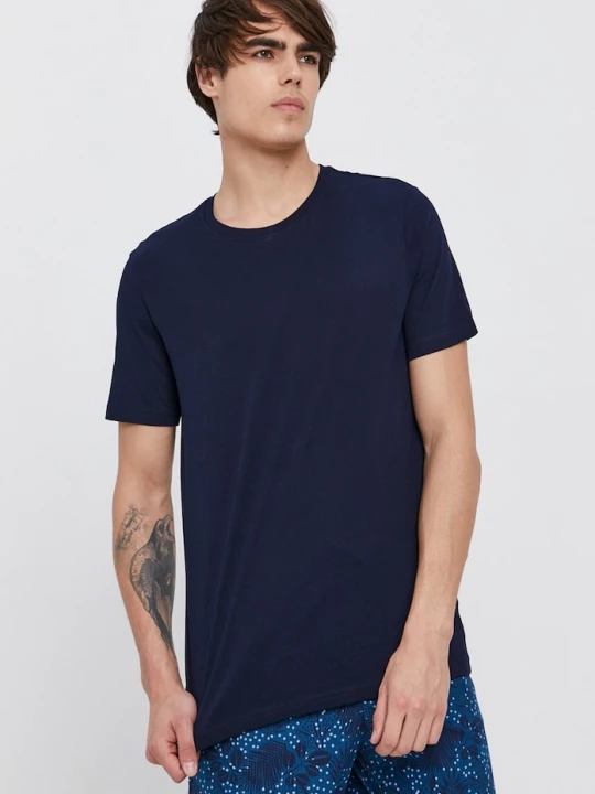 Obrázek produktu United Colors of Benetton Bavlněné tričko United Colors of Benetton námořnická modř