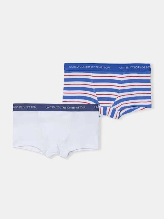 Obrázek produktu United Colors of Benetton boxerky dětské bavlněné s elastanem 2-pack