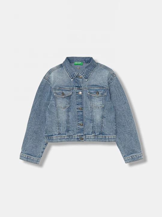 Obrázek produktu United Colors of Benetton bunda dětská džínová modrá