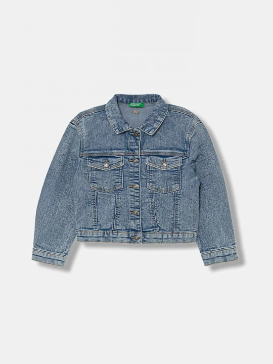 Obrázek produktu United Colors of Benetton bunda dětská džínová modrá
