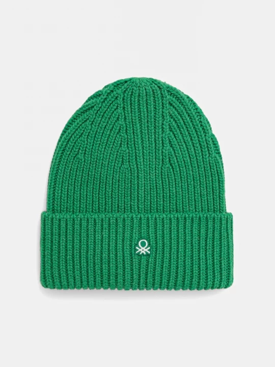 Obrázek produktu United Colors of Benetton Čepice příměsí vlny United Colors of Benetton zelená