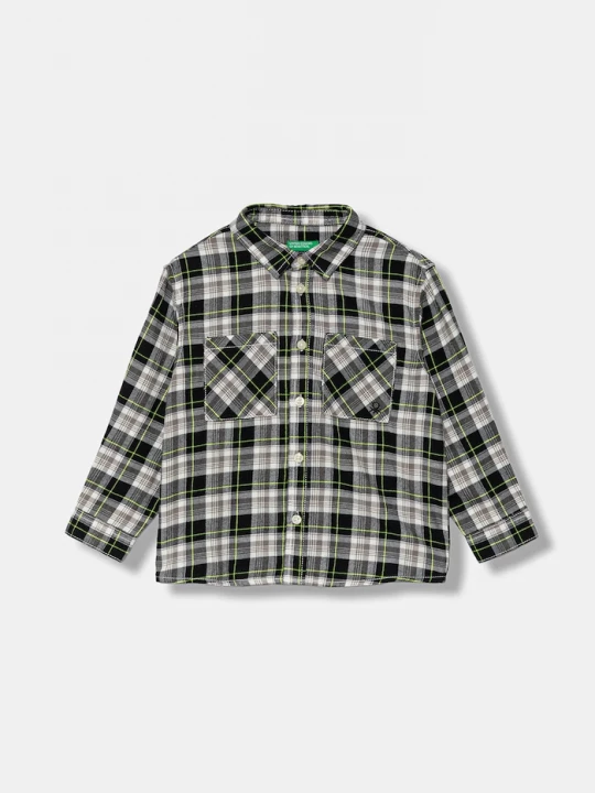 Obrázek produktu United Colors of Benetton Dětská bavlněná košile United Colors of Benetton černá
