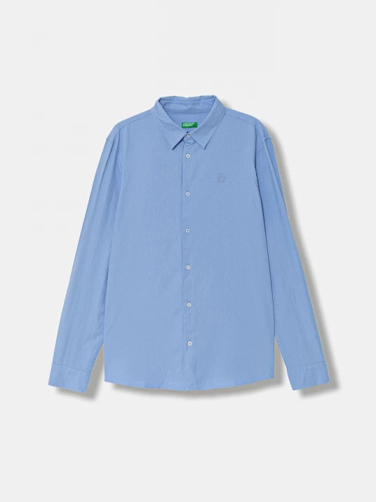 Obrázek produktu United Colors of Benetton Dětská bavlněná košile United Colors of Benetton modrá