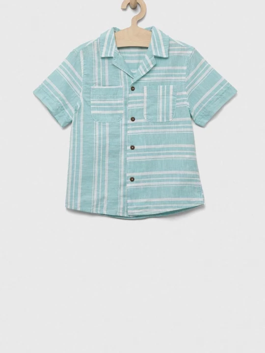 Obrázek produktu United Colors of Benetton Dětská bavlněná košile United Colors of Benetton tyrkysová