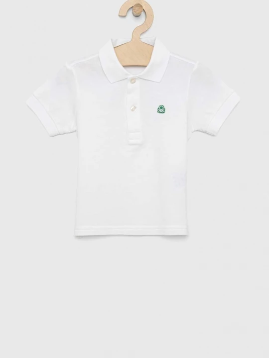 Obrázek produktu United Colors of Benetton Dětská bavlněná polokošile United Colors of Benetton béžová
