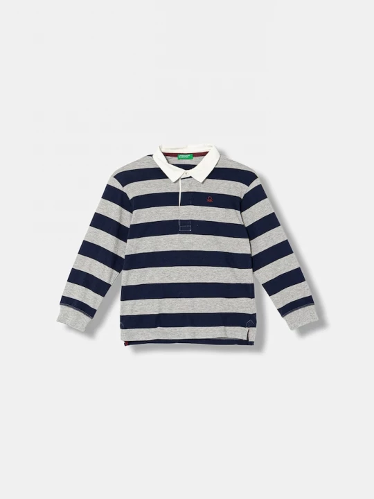 Obrázek produktu United Colors of Benetton Dětská bavlněná polokošile United Colors of Benetton námořnická modř