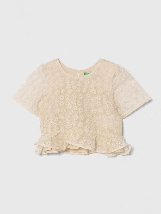 Obrázek produktu United Colors of Benetton Dětská halenka United Colors of Benetton béžová