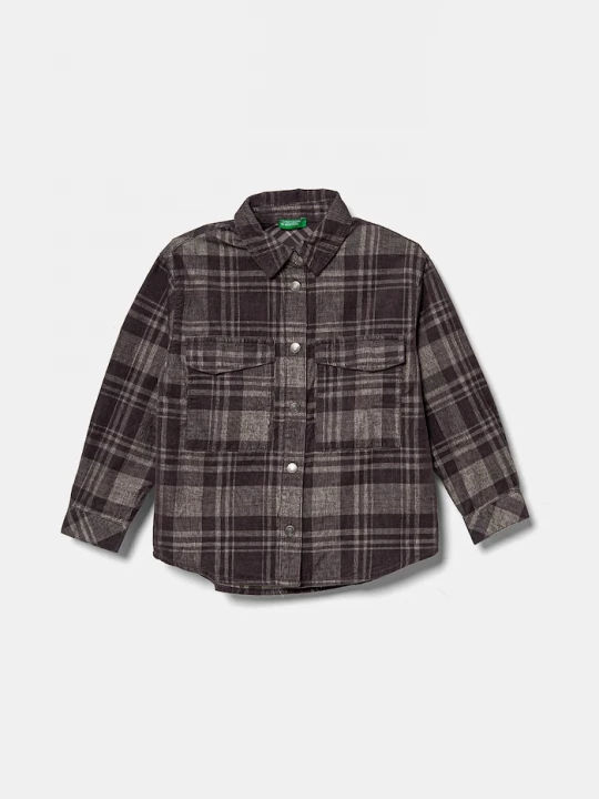 Obrázek produktu United Colors of Benetton Dětská manšestrová košile United Colors of Benetton hnědá