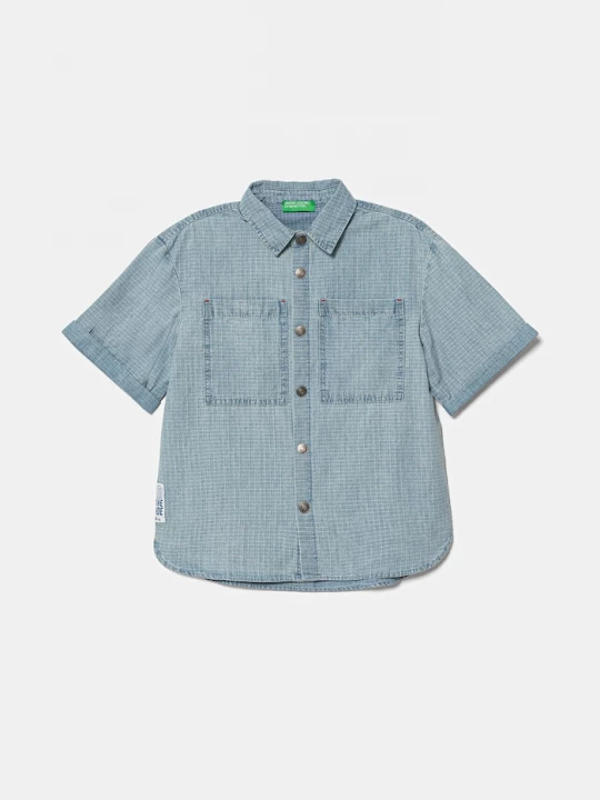 Obrázek produktu United Colors of Benetton Dětská riflová košile United Colors of Benetton modrá