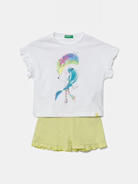 Obrázek produktu United Colors of Benetton Dětské bavlněné pyžamo United Colors of Benetton 2-pack