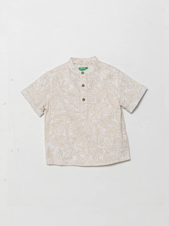 Obrázek produktu United Colors of Benetton Dětské bavlněné tričko United Colors of Benetton béžová