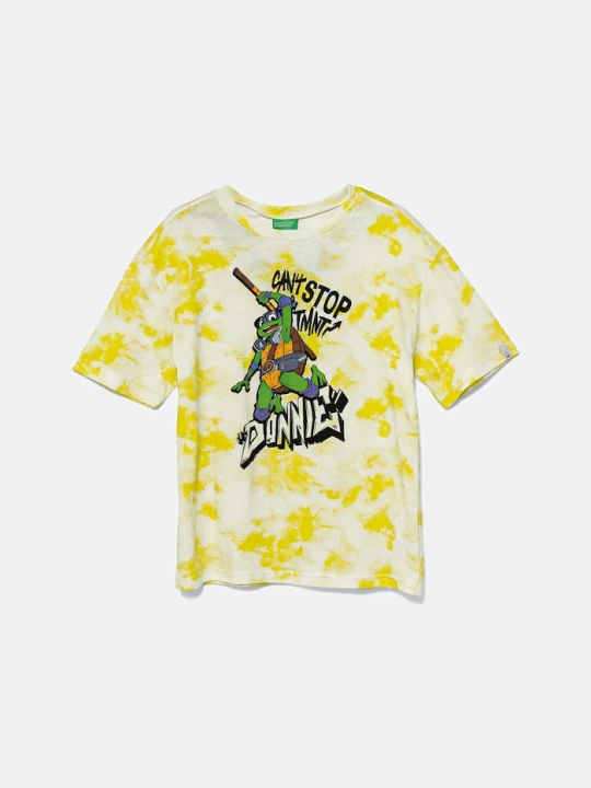 Obrázek produktu United Colors of Benetton Dětské bavlněné tričko United Colors of Benetton žlutá