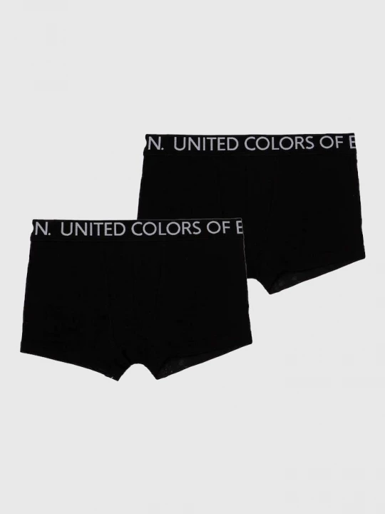 Obrázek produktu United Colors of Benetton Dětské boxerky United Colors of Benetton 2-pack černá
