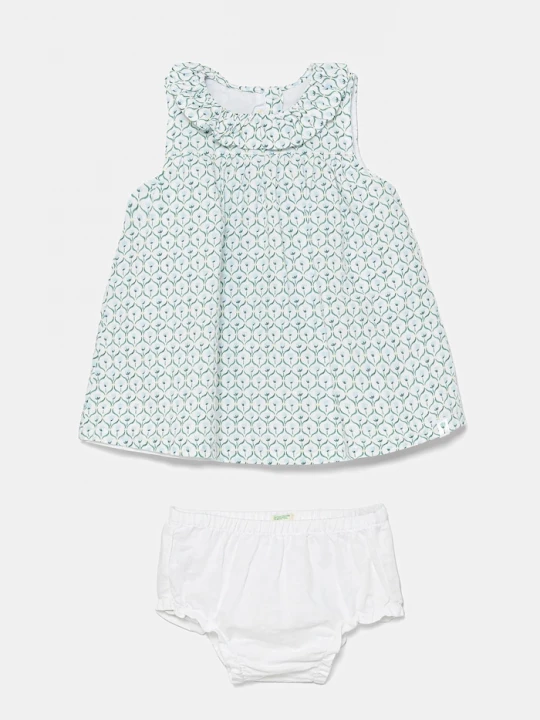 Obrázek produktu United Colors of Benetton Dětské plátěné šaty United Colors of Benetton modrá