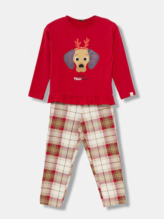 Obrázek produktu United Colors of Benetton Dětské pyžamo United Colors of Benetton červená