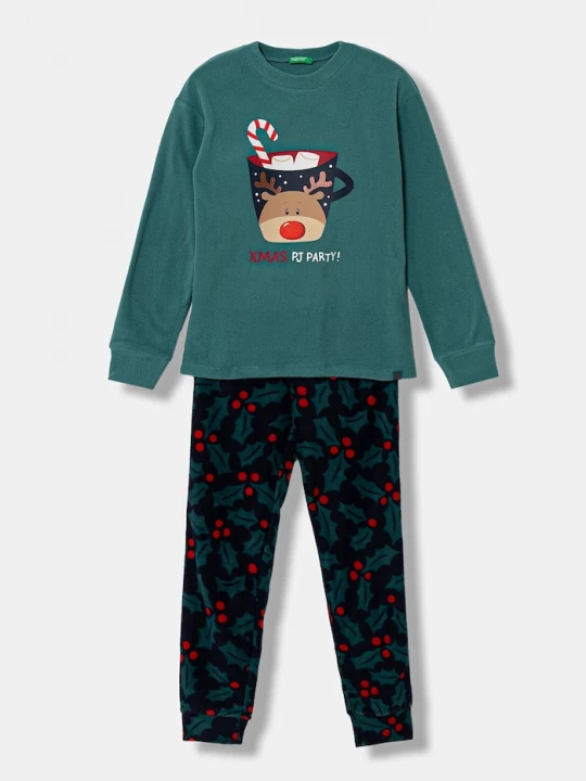 Obrázek produktu United Colors of Benetton Dětské pyžamo United Colors of Benetton zelená