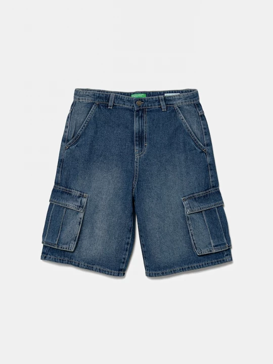 Obrázek produktu United Colors of Benetton Dětské riflové kraťasy United Colors of Benetton modrá