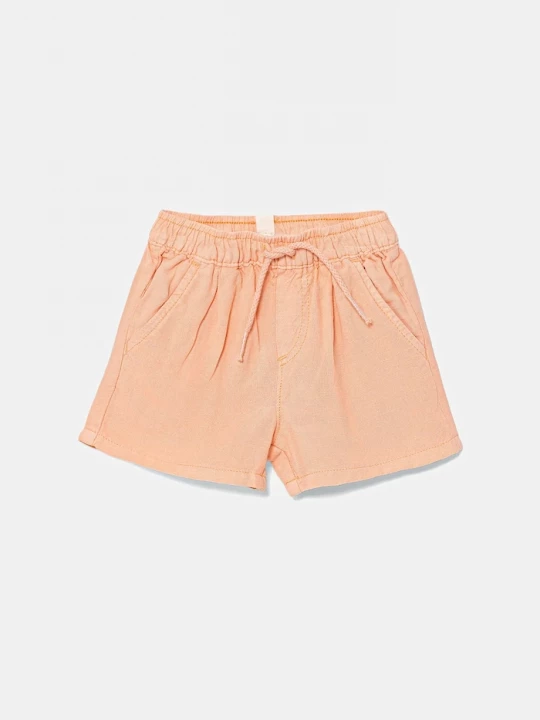 Obrázek produktu United Colors of Benetton Dětské šortky s příměsí lnu United Colors of Benetton oranžová