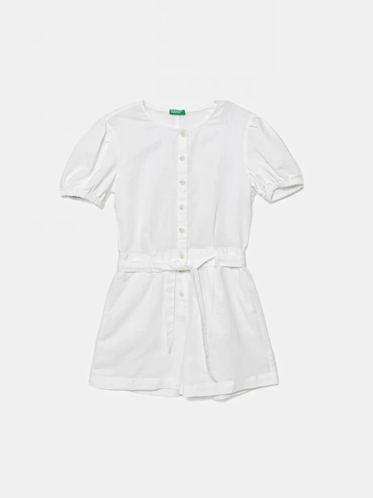 Obrázek produktu United Colors of Benetton Dětský lněný overal United Colors of Benetton