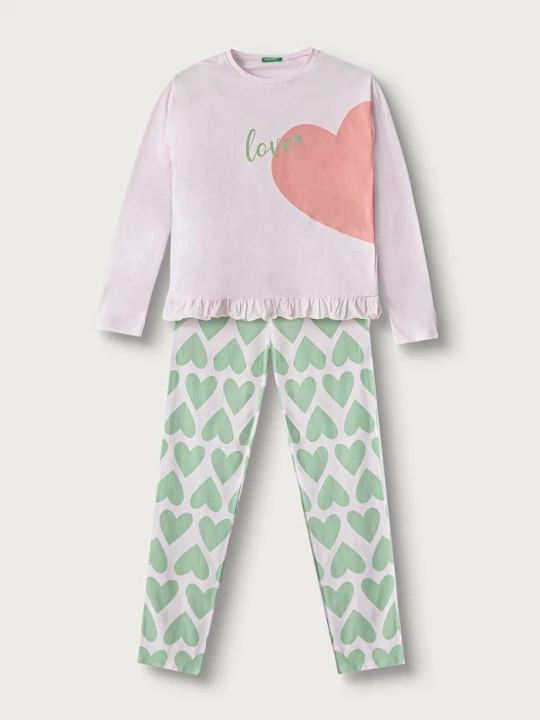 Obrázek produktu United Colors of Benetton dvoudílné pyžamo dětské bavlněné