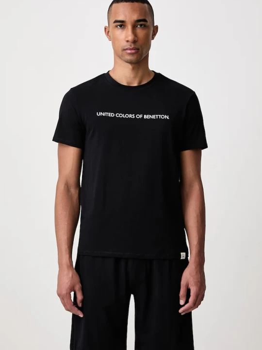 Obrázek produktu United Colors of Benetton dvoudílné pyžamo pánské bavlněné s elastanem