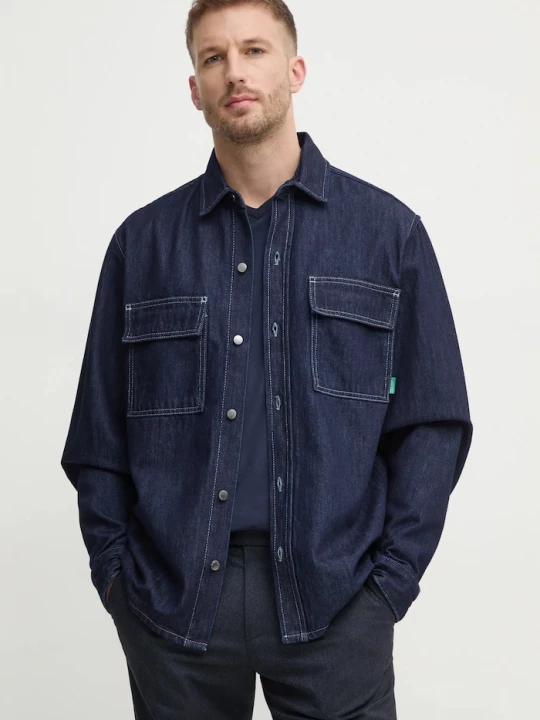 Obrázek produktu United Colors of Benetton Džínová košile United Colors of Benetton námořnická modř