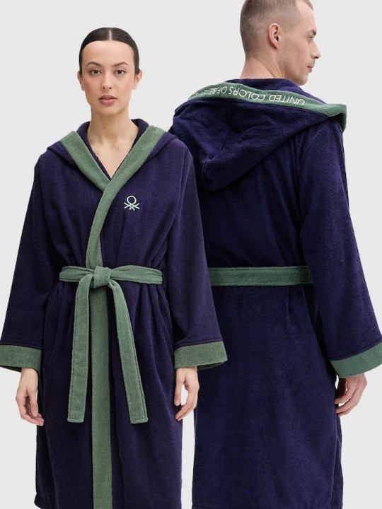 Obrázek produktu United Colors of Benetton froté župan bavlněný námořnická modř