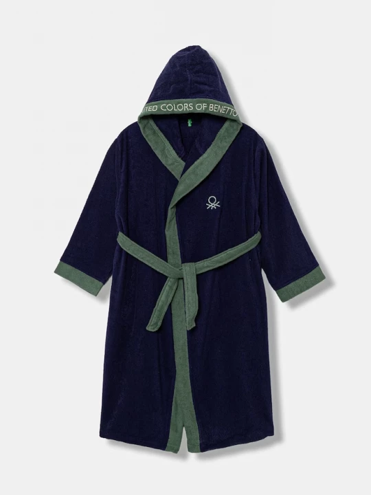 Obrázek produktu United Colors of Benetton froté župan dětský bavlněný námořnická modř
