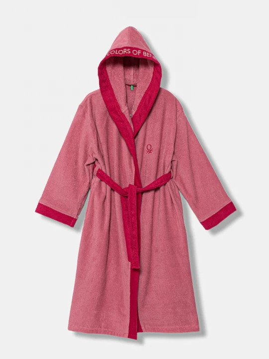 Obrázek produktu United Colors of Benetton froté župan dětský bavlněný růžová
