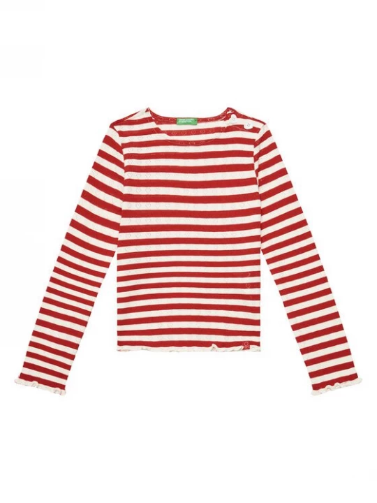 Obrázek produktu United Colors Of Benetton Halenka 33LQC10OM Červená Regular Fit