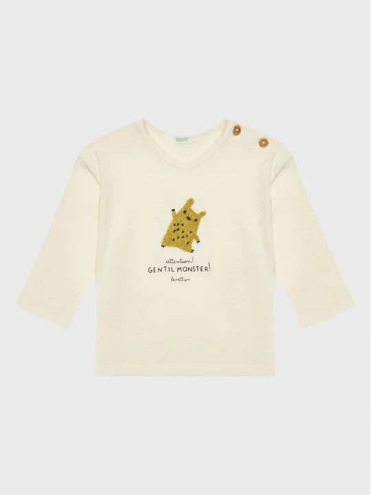 Obrázek produktu United Colors Of Benetton Halenka 3ATNA101R Béžová Regular Fit