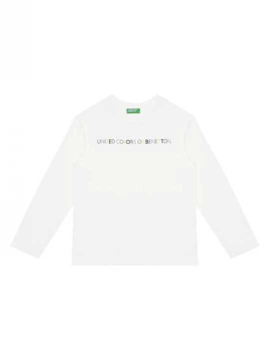 Obrázek produktu United Colors Of Benetton Halenka 3I1XC10Q3 Bílá Regular Fit
