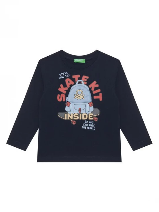Obrázek produktu United Colors Of Benetton Halenka 3I1XG10KQ Tmavomodrá Regular Fit