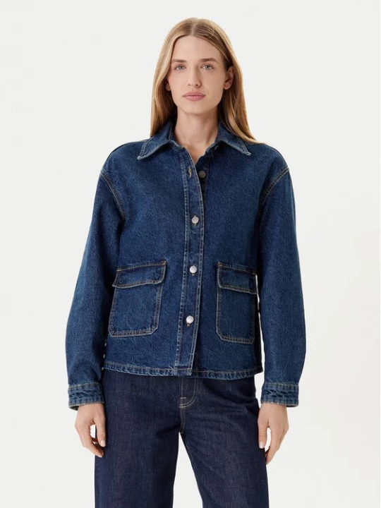 Obrázek produktu United Colors Of Benetton Jeansová bunda 296XDN07R Tmavomodrá Relaxed Fit