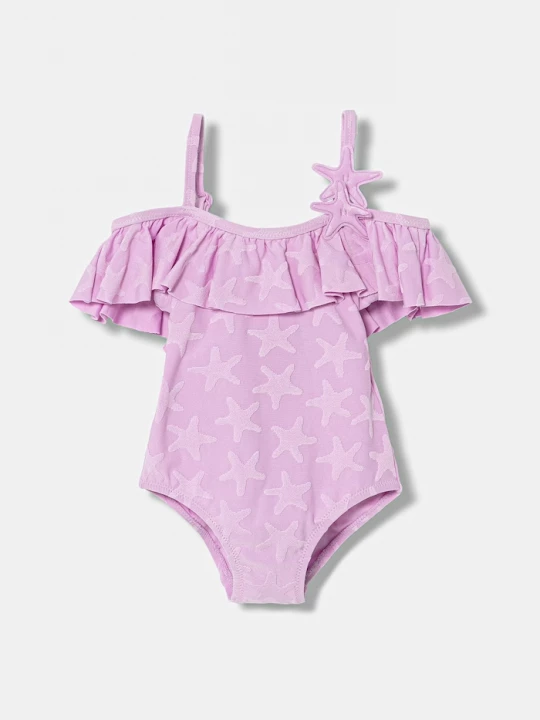 Obrázek produktu United Colors of Benetton jednodílné plavky dětské fialová