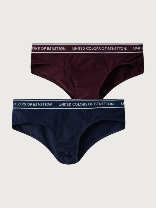 Obrázek produktu United Colors of Benetton kalhotky dětské bavlněné s elastanem 2-pack