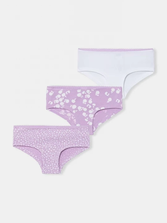 Obrázek produktu United Colors of Benetton kalhotky dětské bavlněné s elastanem 3-pack fialová