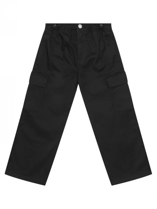 Obrázek produktu United Colors Of Benetton Kalhoty z materiálu 4XZXCF04I Černá Loose Fit