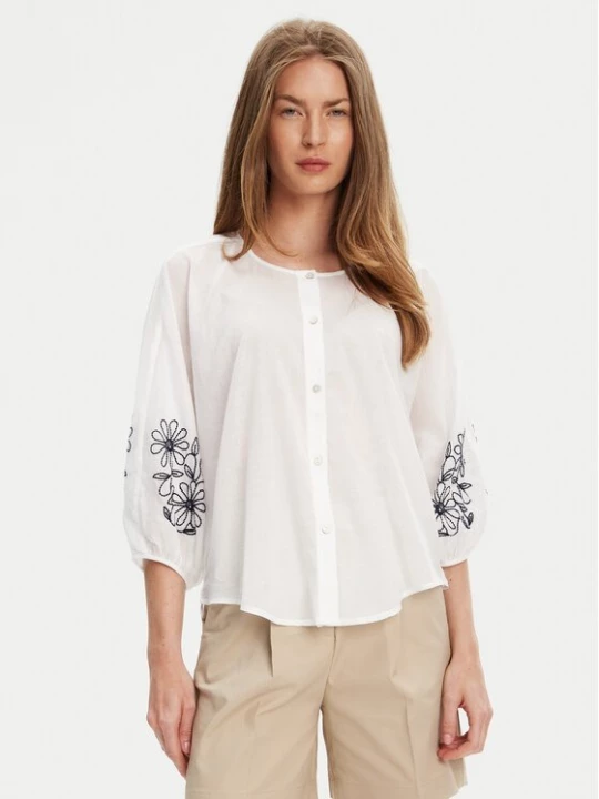 Obrázek produktu United Colors Of Benetton Košile 5VZCDQ0BN Bílá Relaxed Fit