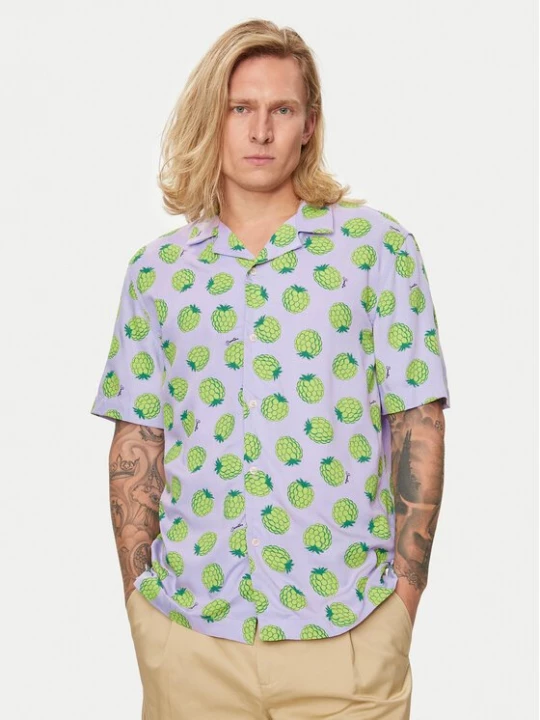 Obrázek produktu United Colors Of Benetton Košile 5XRBUQ047 Fialová Regular Fit