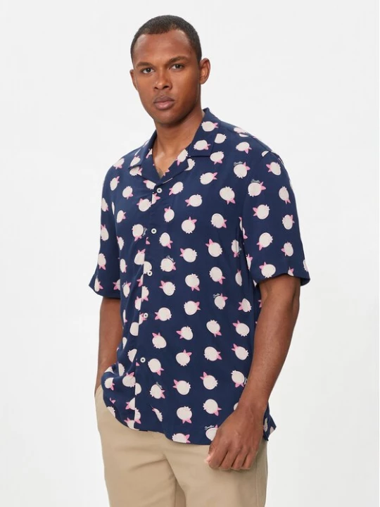 Obrázek produktu United Colors Of Benetton Košile 5XRBUQ047 Tmavomodrá Regular Fit