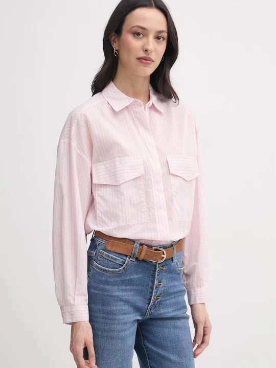 Obrázek produktu United Colors of Benetton košile dámská s bavlnou růžová
