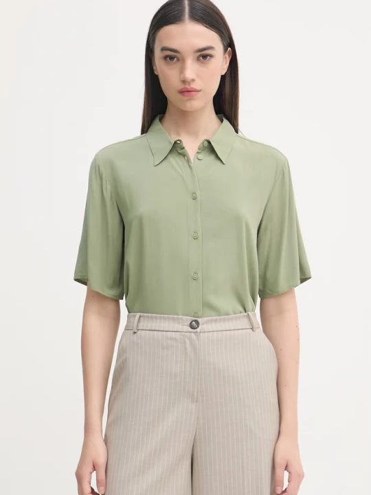Obrázek produktu United Colors of Benetton košile dámská z viskózy zelená